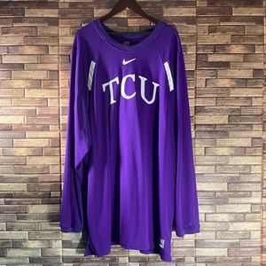 Pre owned  Mens Vintage Nike TCU Team Issue Athletic Cut Crew Neck 3XL